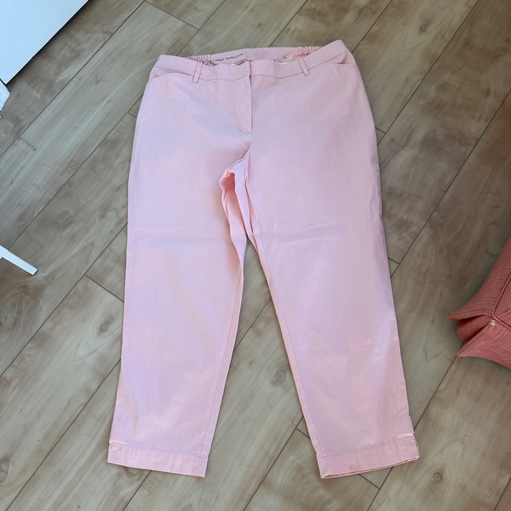 Talbots Blush Pink Perfect Crop Pants